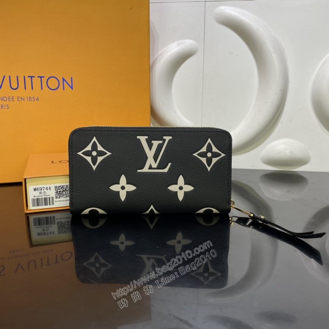 LV專櫃新款錢包 路易威登Zippy零錢包 Monogram圖案壓紋 M69794 LV拉鏈短錢包  ydh4391